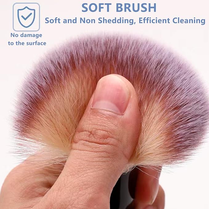 3 Pack Microfiber Duster, Small Dust Brushes, Feather Duster, Soft Fibers, Efficient Dust Removal, Cleaning Tool Perfect for Computers, Keyboards, Car Interior, Photo Frames, Digital Devices