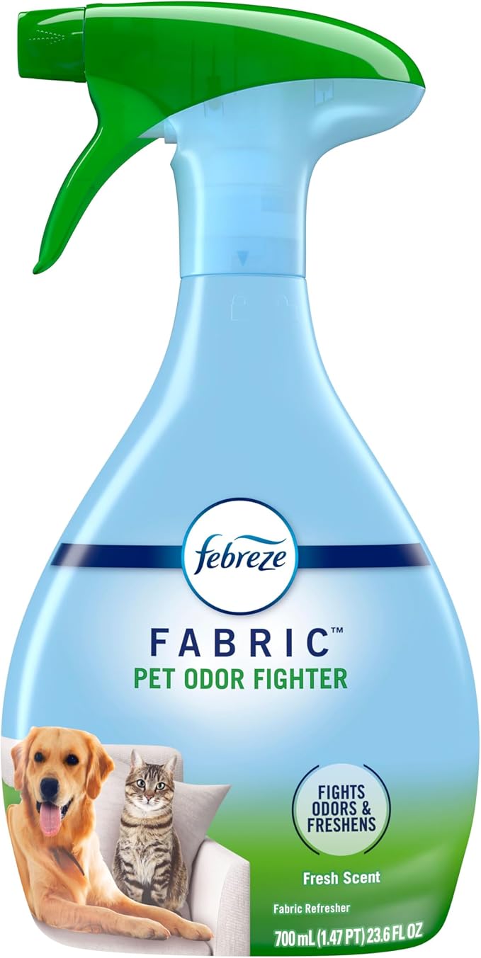 Febreze Fabric Spray Air Freshener, Odor-Fighting Fabric Refresher, Sneaker Balls Alternative, Couch Cleaner, Linen Spray, Multi-Use, Pet Odor Fighter Scent, 23.6 fl oz (Pack of 2)