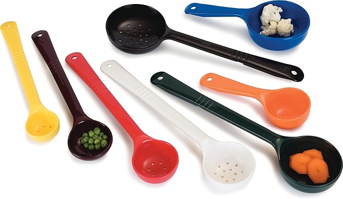 Carlisle FoodService Products Measure Miser Solid Measuring Spoon with Short Handle, 1 Ounce, Yellow (Pack of 5)