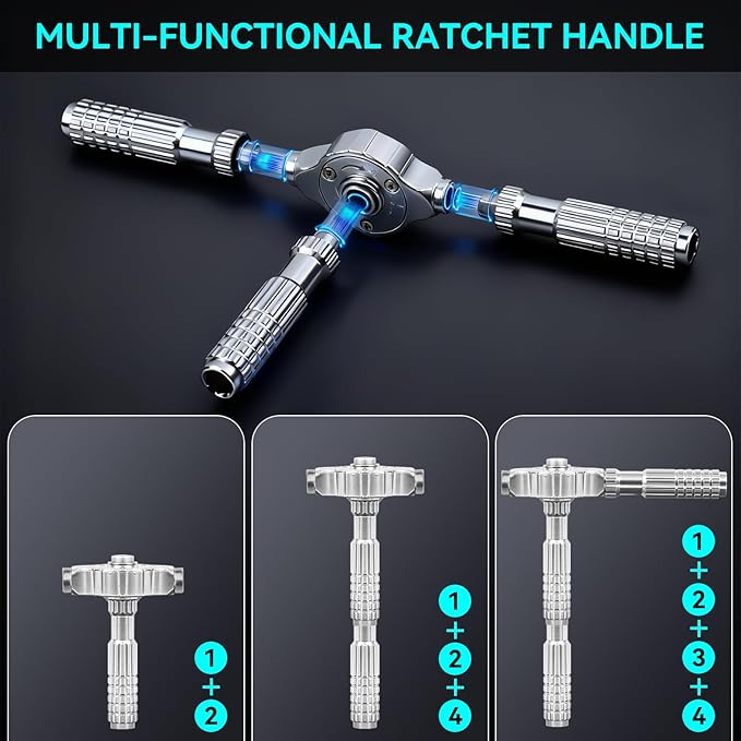 40-in-1 Precision Magnetic Ratchet Screwdriver Set with Case, Multi-Bit Screwdriver Kit with Torx & Hex Bits for Electronics Repair, Furniture Assembly & Home DIY (40PCS)