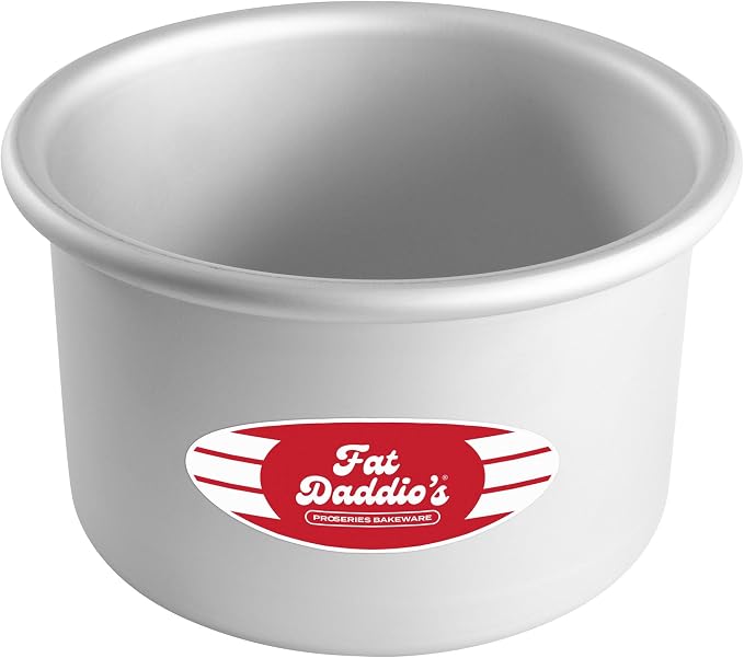 Fat Daddio's Aluminum Round Cake Pan, 4" Deep - 6"