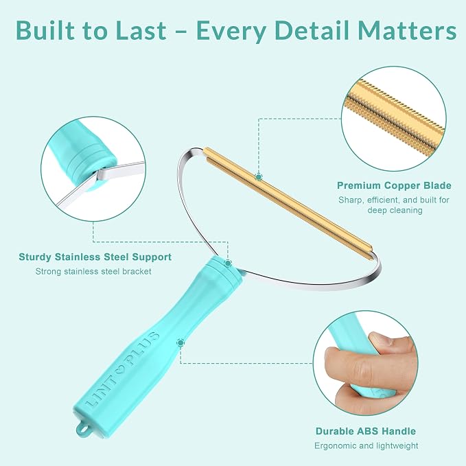 Deep Cleaner Pro Pet Hair Remover 3-Pack - Multi-Surface Carpet Rake & Scraper Tool for Dog & Cat Hair on Rugs, Couches, Pet Towers, Car Seats - Reusable, Battery-Free, Reusable Travel-Size