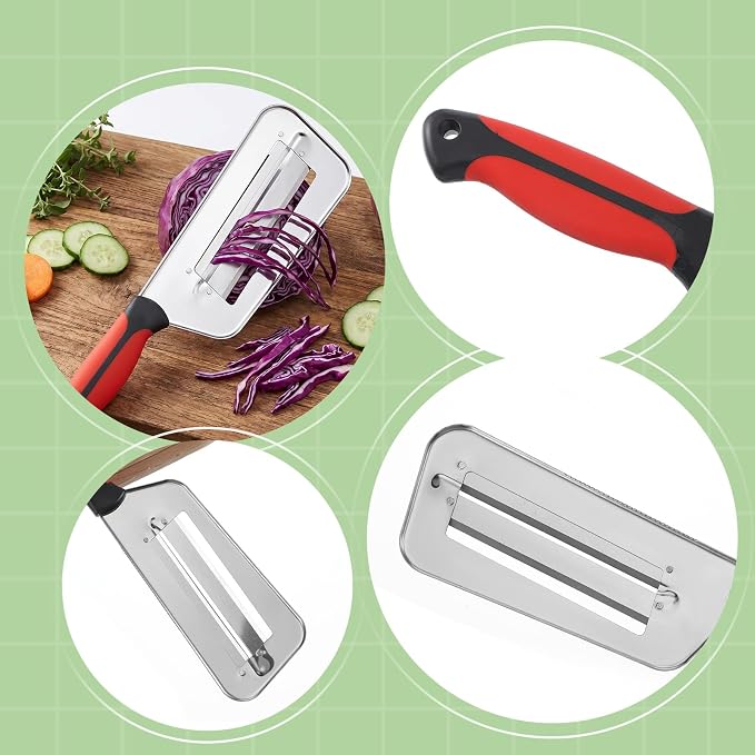 Cabbage Shredder for Coleslaw Sauerkraut Cabbage Slicer Cutter | Cabbage Peeler Lettuce Shredder Lettuce Knife Cabbages Graters, For Kitchen Vegetable Fruit Slicer Mandoline Slicers