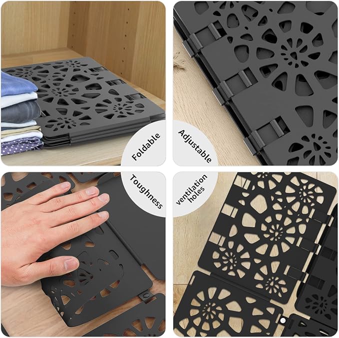 BoxLegend Shirt Folder V2 Shirt Folding Board Easy and Fast to Fold Clothes | Super Simple 3-Step Folding, Built to Last, Maximizes Drawer Space, No Assembly Required, Travel-Friendly, Hang or Pack It