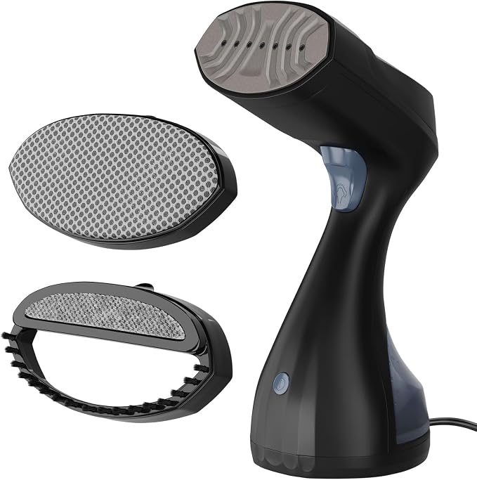 Eurolux Steamer For Clothes Portable Handheld Garment Travel Steamer For Clothing, Detachable Water Tank, 30-second Heat-up Powerful Fabric Wrinkle Remover For Home And Travel