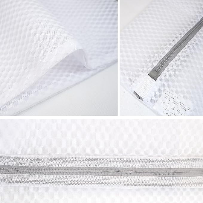 GOGOODA Mesh Laundry Bag for Delicates | Set of 2 Lingerie Bags for Washing Machine Great for Laundry, Hosiery, Blouse, Underwear, Pantyhose, Socks