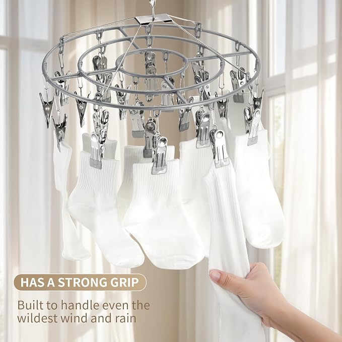 sock hanger for drying bra rack underwear panty hanging dryer baby herb wet | stainless socks children bib clothes hangers clip clips metal lingerie delicates undergarment bathroom clothing foldable dry