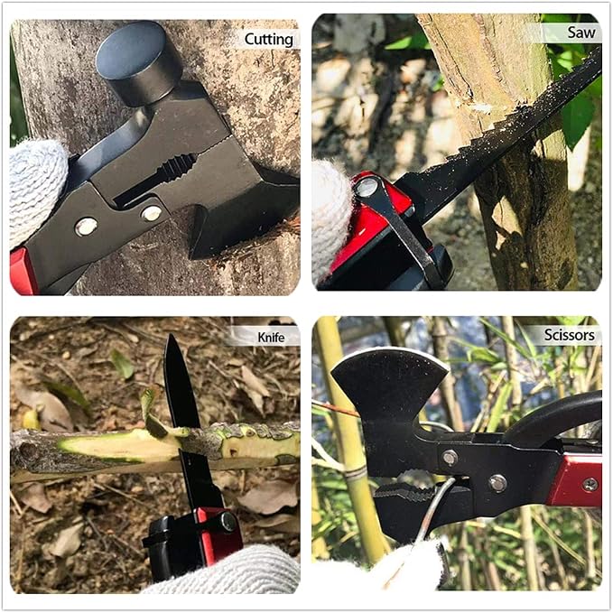 Multitool Camping Gear, Stocking Stuffers for Men, Multi Tool with Axe Hammer Knife, White Elephant Gifts Camping Accessories, Christmas Birthday Gifts for Men Dad Husband Him,Cool Tool Gifts Ideas