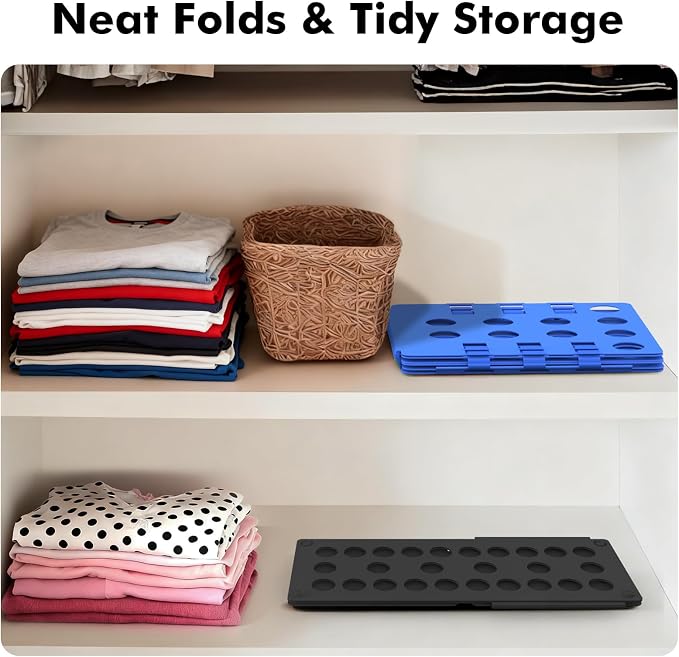 BoxLegend Shirt Folder Durable Shirt Folding Board Foldable for Adult & Kid | Tshirt Folder, Laundry Liners, Space-Saving, Store-Perfect Folds, Get Kids Involved