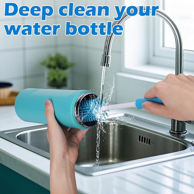 Palksky Water Bottle Cleaning Brush Kit, Brush & Straw Cleaner for Owala