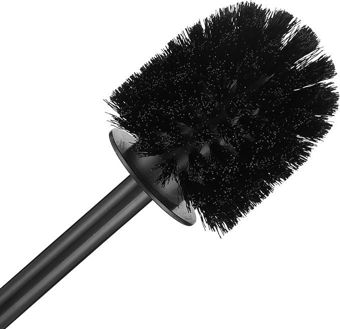 Toilet Brush & Plunger Set - Toilet Bowl Brush and Holder, 2 in 1 Bristle Toilet Brush & Plunger Set for Bathroom