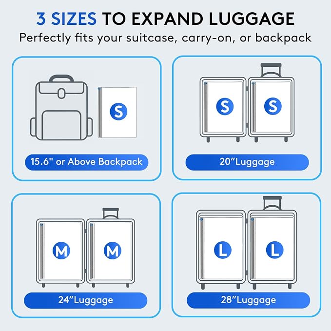15+1 Packs Vacuum Bags for Travel with Rechargeable Pump, 3 Sizes Vacuum Seal Bags for Clothing, Compression Vacuum Travel Bags for Luggage, Vacuum Packing Bags for Closet Organization