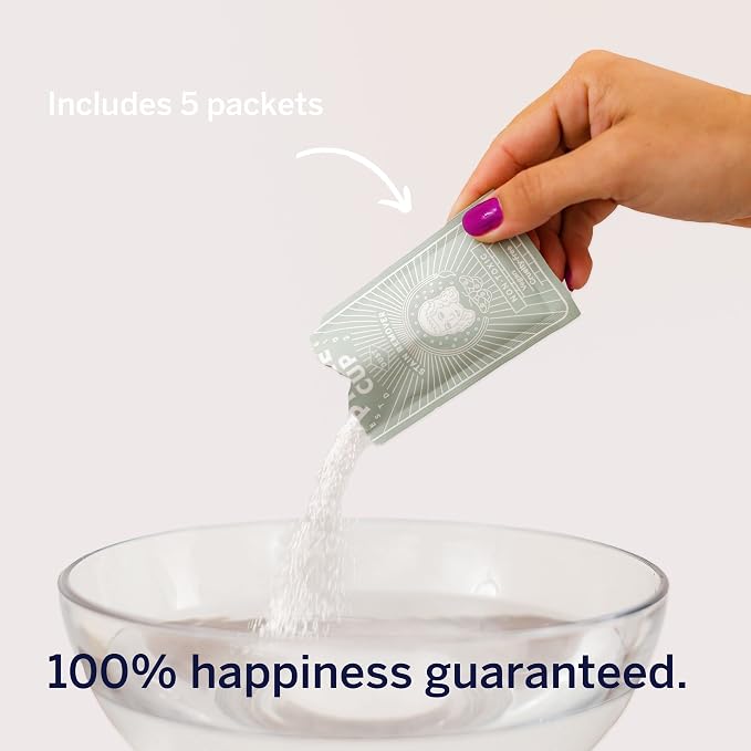 Pixie Cup Stain Remover - The Only Sterilizer Cleaner that Will Remove Stains On Your Reusable Menstrual Discs & Period Cups - Organic and Natural Ingredients for Feminine Care (5 Packets)