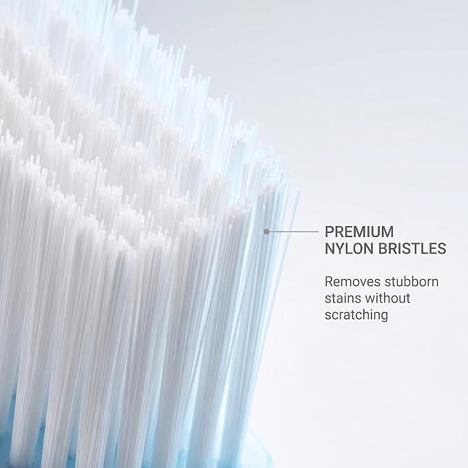 2 Pack Straw Cleaner Brush, Reusable Metal Handles Straw Cleaner Brush Extra Long for Stanley Mug 40, 30, 20 oz, 10mm Wide for Sippy Cup, Water Bottle and Tubes (Clear+Purple)