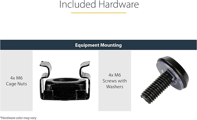 StarTech.com 1U Server Rack Shelf - Vented Rack Mount Cantilever Tray for 19" Network Rack & Cabinet, 44lb/20kg, 10" Deep | Universal 19in fit, Network rack and cabinet, SPCC cold-rolled steel, Perforated airflow, Front-mounted tray