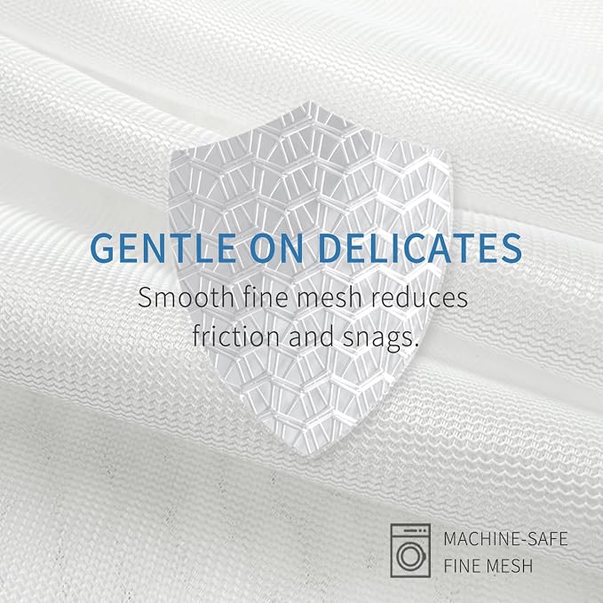 Muchfun 3Pcs Durable Fine Mesh Laundry Bags for Delicates 12 x 16 Inches | (3 Medium)