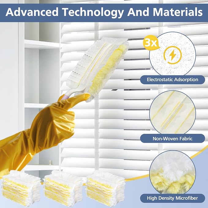 Duster Refills, Disposable Duster Refill Heavy Duty Dusters Refills | 35 Count Disposable Duster Refill Heavy Duty Dusters Refills Replacement Head