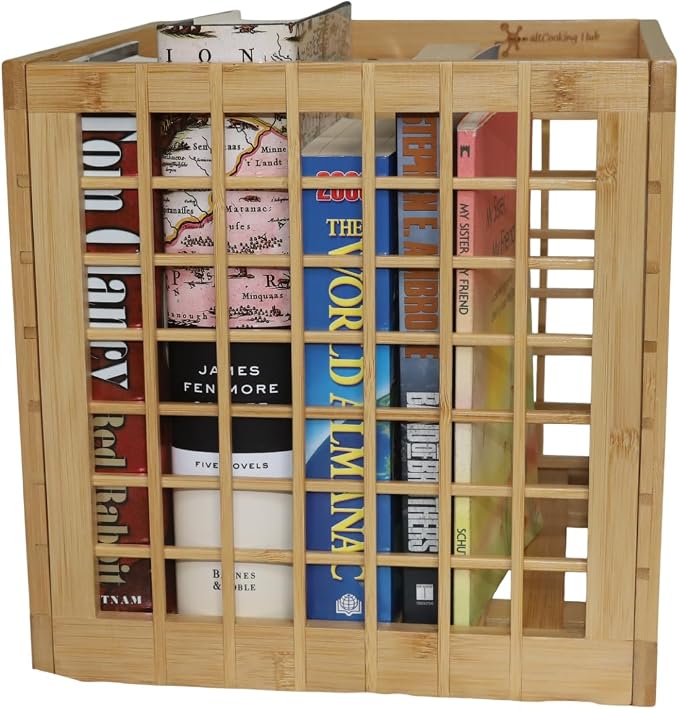 Bamboo Stackable, Cube Storage Bins - Lattice Design 2 Pack (10.5x10.5x10.5)