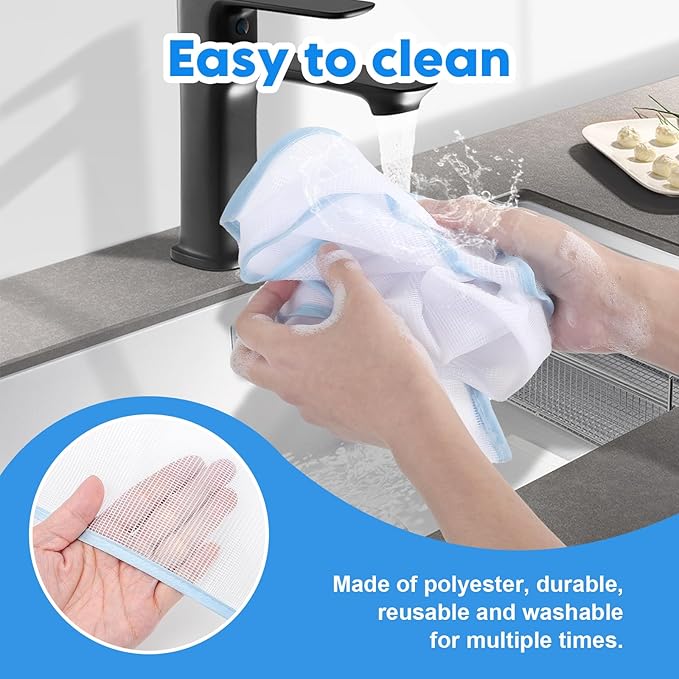 Ironing Protecting Pad - Protective Scorch Mesh 23"x15" 2Pack - Heat-Resistant, Non-Slip Silicone Backing, Fits Countertops & Small Surfaces