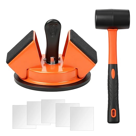 Floor Gap Fixer Tool Heavy Duty Suction Cup for Laminate Vinyl LVP Wood Flooring Gap Repair Kit with Plank Grabber