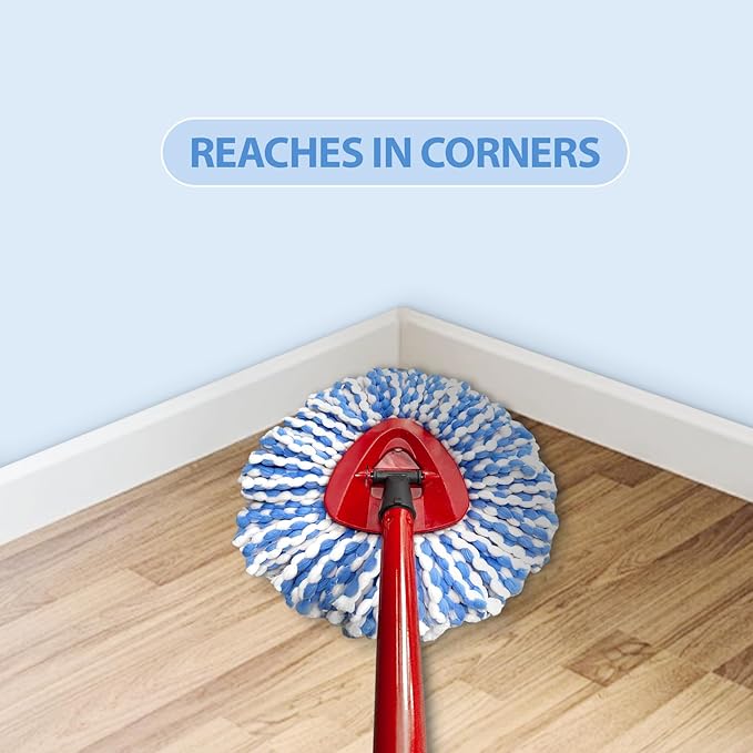 Nuorest Spin Mop Replacement Heads, Microfiber Mop Refills, Easy to Replace (4 Heads)
