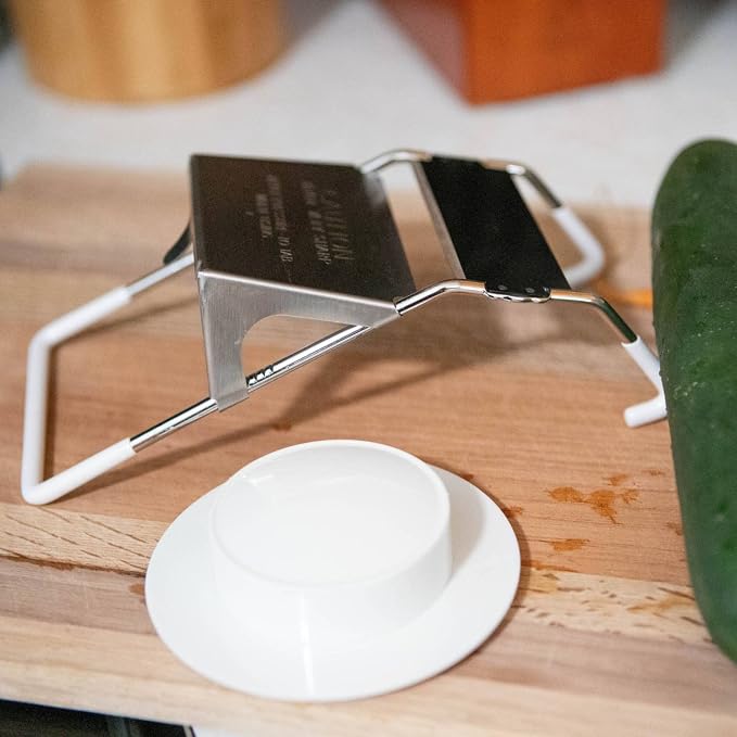 Feemster's Famous Vegetable Slicer, Heavy-Duty, Multi-Purpose Slicing Tool for Vegetables, Fruits and More, Easy to Use, Durable, and Efficient, Cuts 1/8" to 1/2"