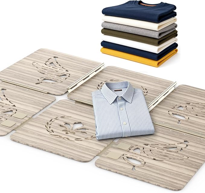 BoxLegend Shirt Folder Wooden Clothes Folding Board - No Bend, Gentle on Clothes, Eco-Friendly Laundry Folder for T Shirts, Pants, Sweaters & Delicates, Light Gray | Unbending Strength, Gentle on Clothes, Eco-Conscious & Sustainable, Thoughtful Gift