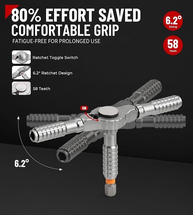 79 in 1 Precision Ratchet Screwdriver Set, Upgraded S2 Steel Tool Kit with Long Bits, Magnetic Electronics Repair Kit Compatible with Smartphones, Laptops, Gift for Men DIY Enthusiasts