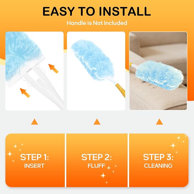SetSail 25 Count Duster Refills Compatible with Swiffer Dusters, Blue | Compatible with Swiffer Dusters,Disposable Duster Refill,Multi Surface 360° Duster Cleaner,for Ceiling Fan, Blind, Furniture