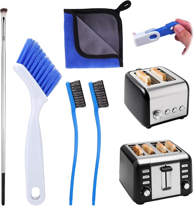 Toaster Cleaning Brush Set,5 Pcs | Cleaner Supplies Tools kit for Toasters 2 Slice/ 4 Slice Accessories(Excluding Toaster)