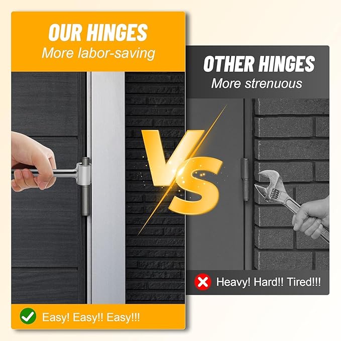 Door Hinge Adjustment Tool for Residential and Commercial, Upgraded Hinge Gap Adjusting Wrench for Door Quick and Efficient Solutions, User-Friendly Adjustments Tools (Silver)