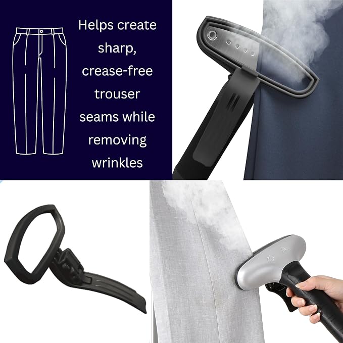 SALAV® Accessories Set - Pants Press, Fabric Brush, Mini Ironing Board, 3-pc Descaler Packets, Compatible with GS18 Garment Steamer (Steamer not Included)