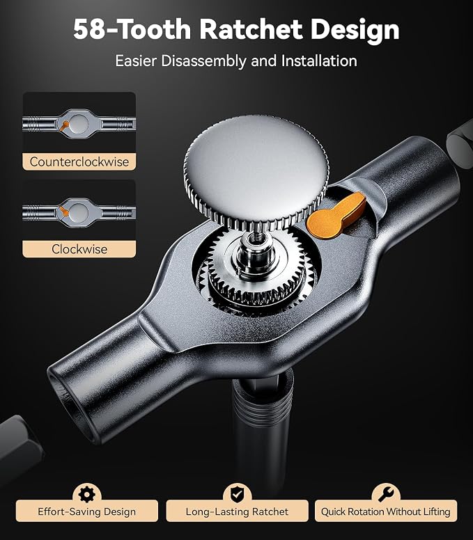 Wesdut 32in1 T Handle Magnetic Ratchet Screwdriver Set, [Freely Combine 5+ Grip Styles] Screw driver, Ratcheting Allen Wrenches Sets, Repair Tool Kit for Computer, Bicycles, Furniture, Electronics