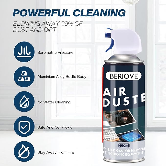 Compressed Air Duster- Keyboard Cleaner for Laptop
