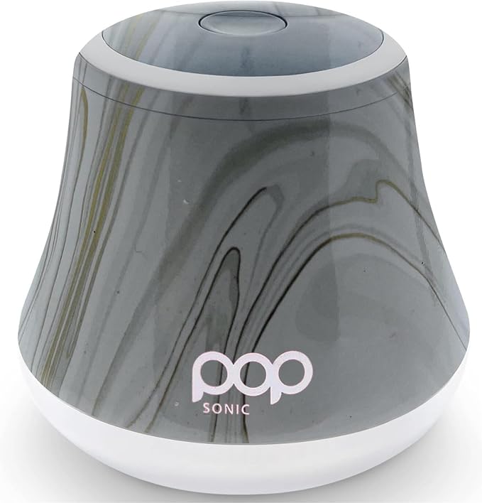 Fabric Shaver, Lint Remover Electric (Marble) – Rechargeable, 6 Blade System, Fabric Lint Shaver w/LED Light | One-Touch Activation Pill Shaver for Clothes - Electric Lint Remover Fabric Shaver