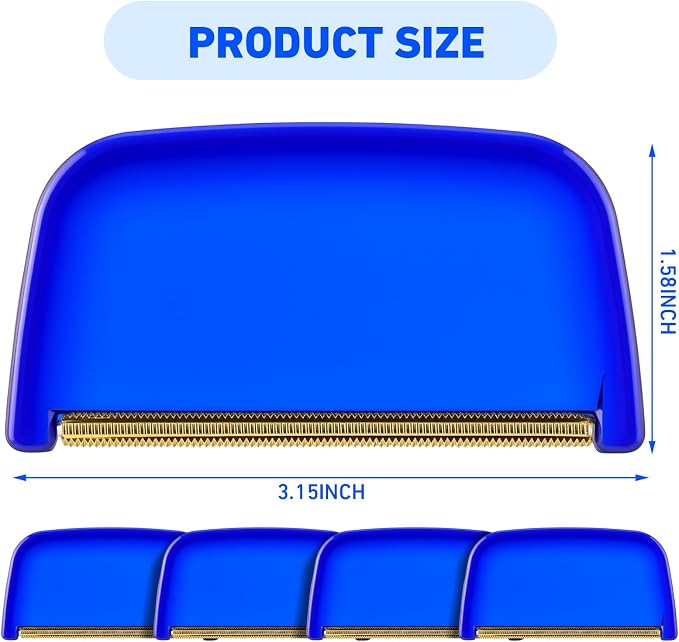 Boao 4 Pieces Sweater Combs to Remove Pilling Sweater Defuzzer Multi-Fabric Shaver Comb Wool Pilling Remover Pills, Fuzz from Clothes (Classic Industrial)
