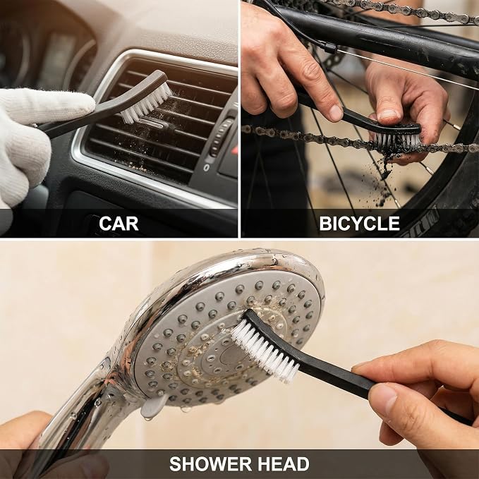 5 Pcs Small Cleaning Brushes Double-Ended Detail Cleaning Brush Nylon Bristles for Jewelry Keyboard Car Interior Crevice Cleaning