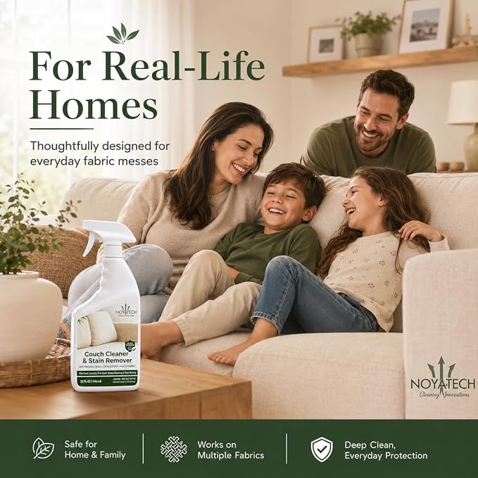 NOYATECH Couch Stain Remover and Mop Soap Floor Cleaner Bundle, Pet Safe