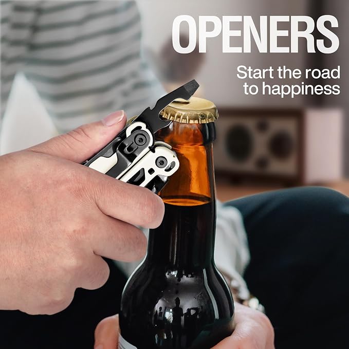 23 in 1 Multitool with Premium Gift Box, Cool Gadgets for Men (White) | Include Screwdrivers Saw Screwdrivers Bottle Opener Pliers Camping Knife, Best Gift for Boyfriend Son Dad Him Husband