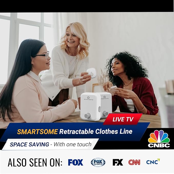 Retractable Clothesline – Heavy-Duty Indoor & Outdoor Drying Rack – RV Must-Have Air Drying Solution – Wall Mounted Compact Space Saving Laundry Line for Clothes Clothing Line