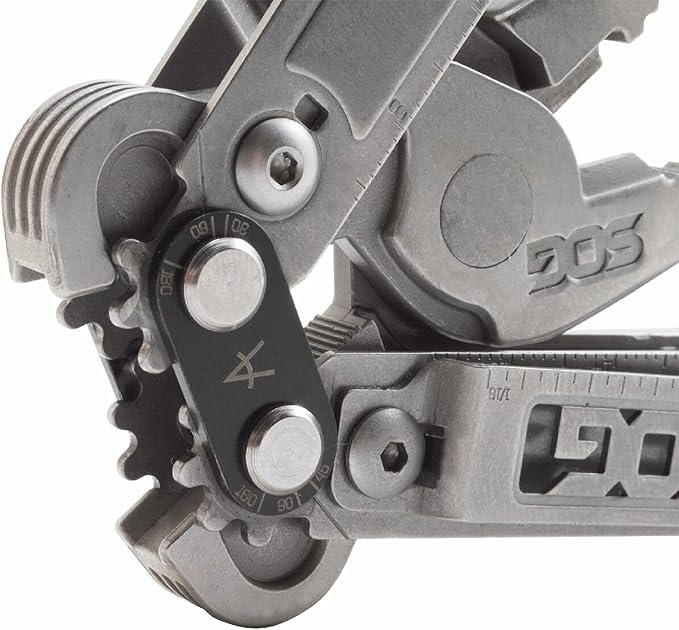 SOG PowerAccess Stainless Steel Multi-Tool Well-Rounded One-Handed Lightweight Daily Pocketable for Backcountry 18 Tools, Stone Wash | 18 Tools, Compound Leverage Pliers, Magnetic 1/4 Hex Driver, 5.9 Open, 4.1 Closed
