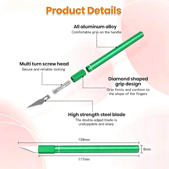 Upgraded Bread Lame with 10 Blades - Professional sourdough Scoring Tool for bread scoring tool Safety Cover & Ergonomic Handle - Premium Bread Scoring Knife for Artisan Bread Making (1, Green)