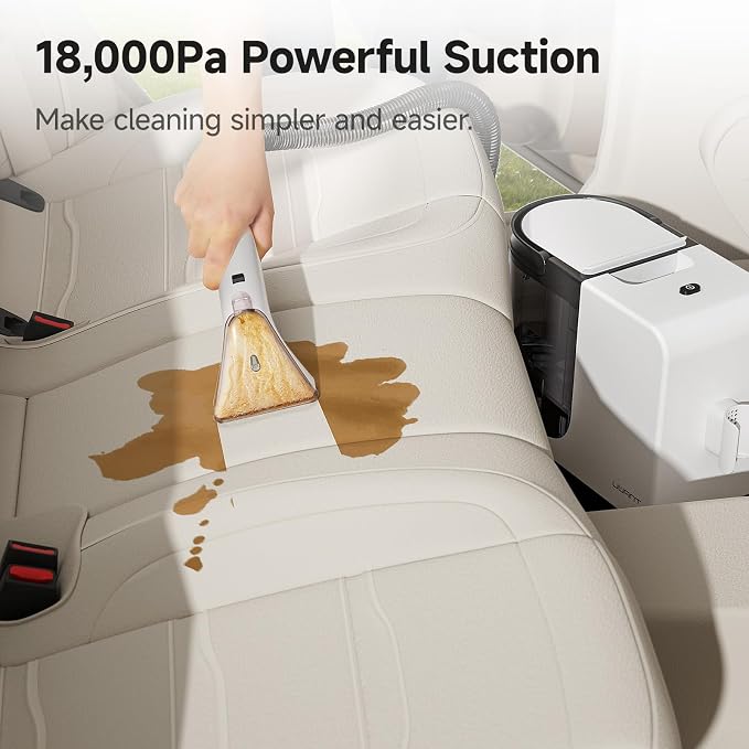 uwant Portable Carpet Cleaner with 18Kpa Powerful Suction | Low Noise Carpet Cleaner Machine for Pets, Portable Upholstery Cleaner Machine with Cleaning Tools for Cars Sofa Couch
