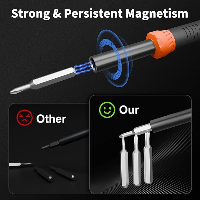 STREBITO Micro Screwdriver Set 64 in 1 Magnetic Screwdriver Set with Torx | Triwing, Pentalobe, Gamebit, Electronic Repair Tool Kit for Computer, PC, Laptop, Phone, PS5, XBOX, Switch, Watch, Eyeglasses