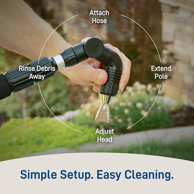 Orbit 58543 Telescoping Gutter Cleaning Wand, Silver