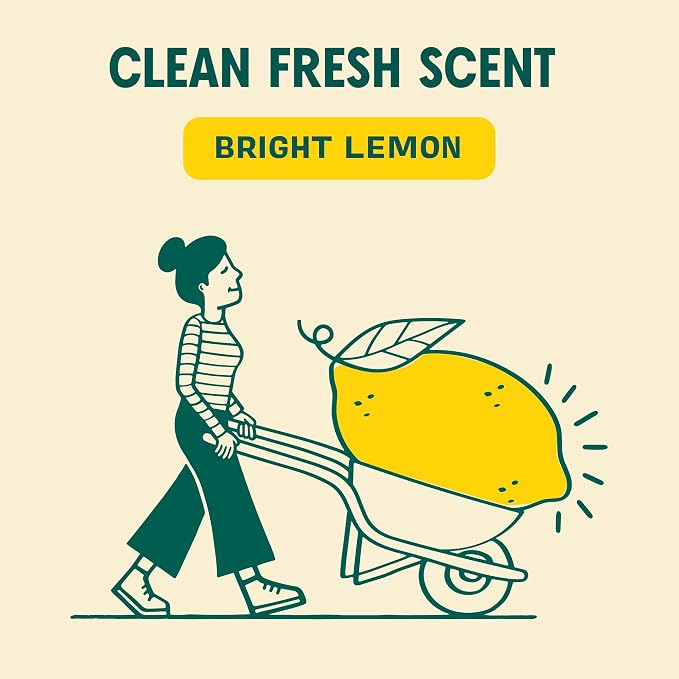 Aunt Fannie's Natural Cleaning Vinegar Wipes, Multipurpose Surface Cleaner, Bright Lemon Scent, 35 Count (Pack of 1)