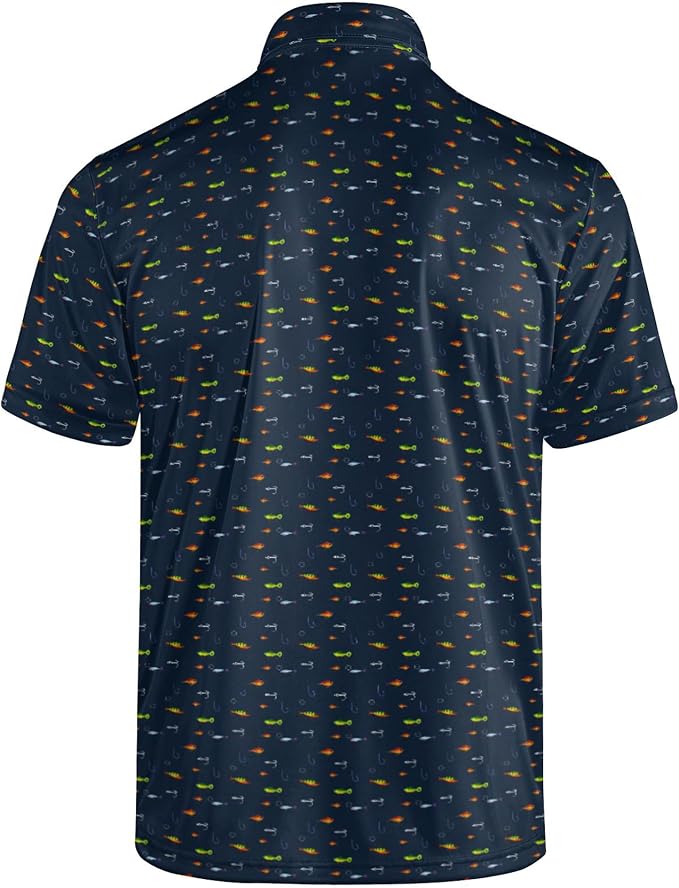 Polo Shirts for Men Moisture Wicking Mens Polo Shirts Patriotic Shirts for Men