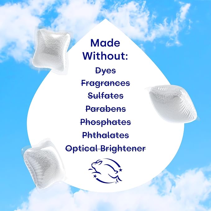 Dropps Fabric Softener Pods, Unscented (64 Count) - Free & Clear | Laundry Softener For Soft & Fluffy Fabrics | Liquid Softener & Dryer Sheet Alternative | Clean Ingredients | Plastic Free Packaging