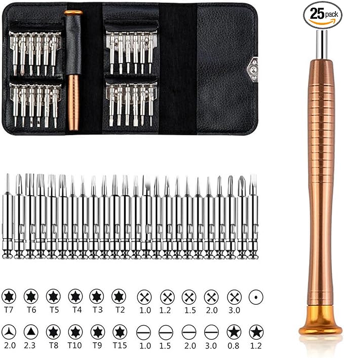 Repair Screwdrivers Tool Set for DJI Mavic 2/2S Phantom 3 4/4 Pro Mavic 2/3 Mini 2/SE/Mini 3 Pro Spark Avata Drone and Other Electronics Devices Universal Screwdriver 25 In 1