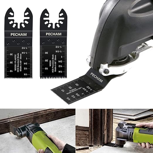 24PCS Universal Wood Metal Oscillating Multitool Quick Release Saw Blades Fit Porter Cable Black & Decker Rockwell Ridgid Ryobi Milwaukee Chicago Craftsman